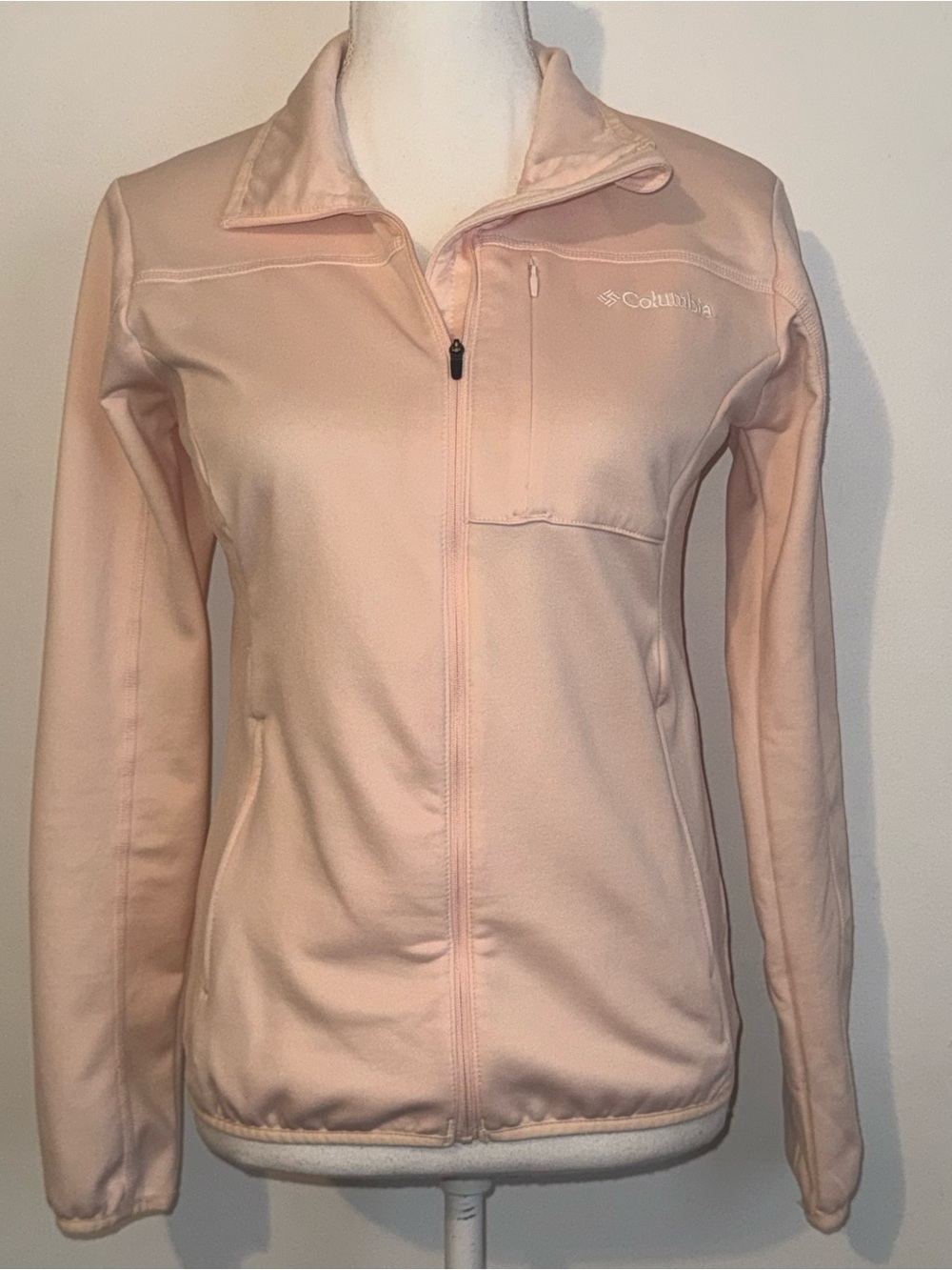 Columbia Women’s Peach Full Zip Stretch Fleece Lined Active Jacket